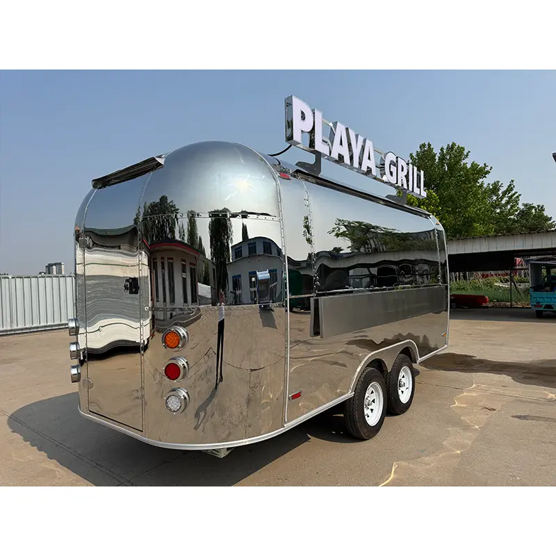 Огледало полски од нерѓосувачки челик Airstream приколка