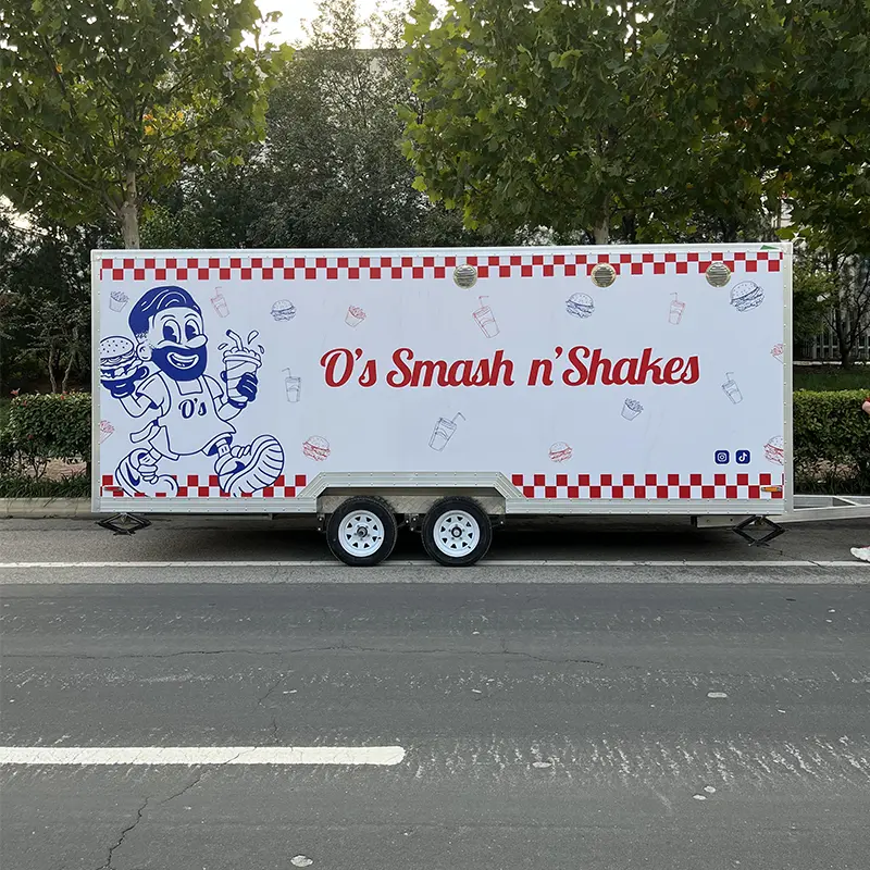 Приколка за мобилна пекара и брза храна за кујна